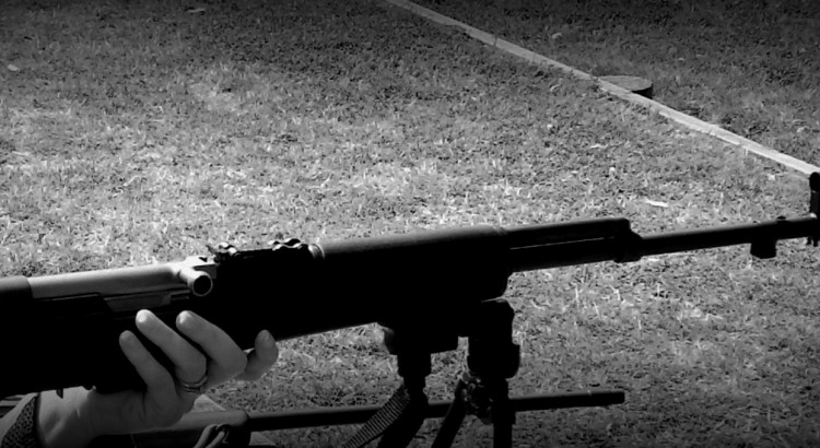 SKS on bipod at the range.