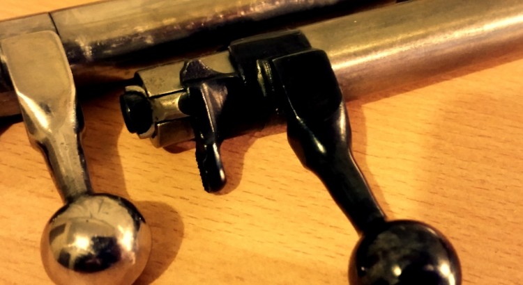 JW-15 bolt with and without factory bluing.