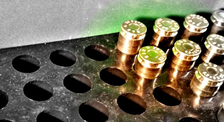 Reloaded rounds in MTM 50 rounds ammo container.