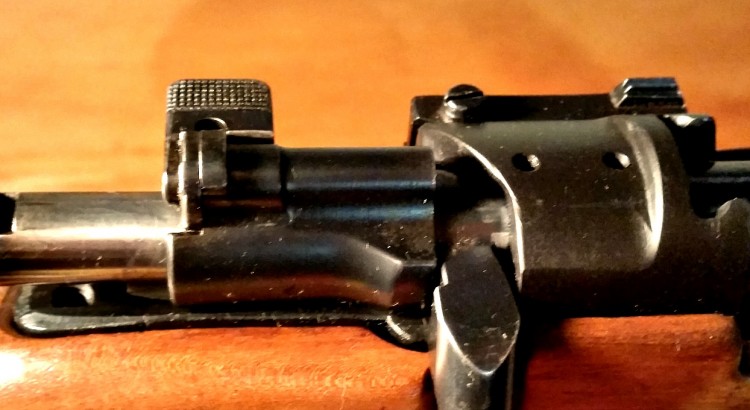 Modified M38 bolt.