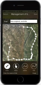 Draw boundaries of your hunting area to start managing animal resources and tracking your activity.