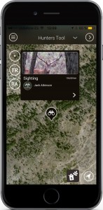 Using the icons in Hunters Tool, you can keep track of sightings, blood trails, successful shots, and more...