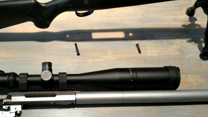 Only a couple action screws and the Tikka comes apart easily. Although the "floor metal" is plastic, unlike other factory rifles the trigger guard can be removed to be easily replaced with a metal unit.