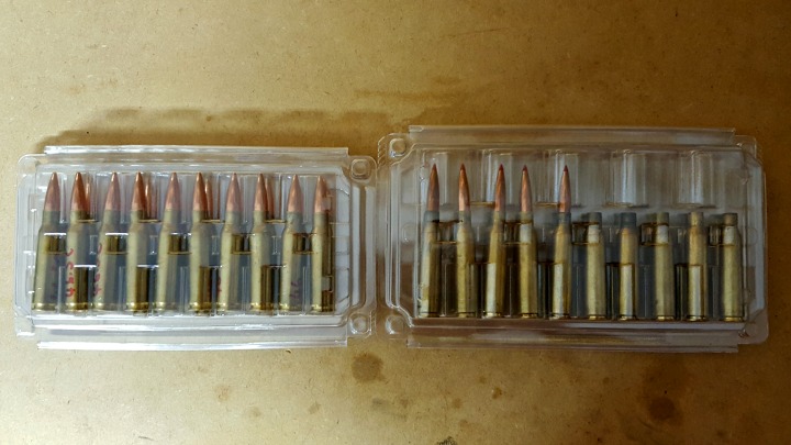 The medium rifle case on the left is ideal for my M305 .308 Win loads, while the large case on the right houses my 6.5x55 ELD-X hunting loads for my Husky.