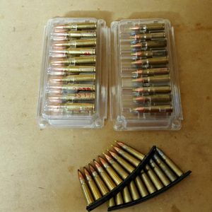 7.62x39 rounds don't fit particularly well, being too large for the small case and too short for the medium case. But hey, not many people reload these, so if you're stocking up on Russian ammo, it's probably in spam cans.