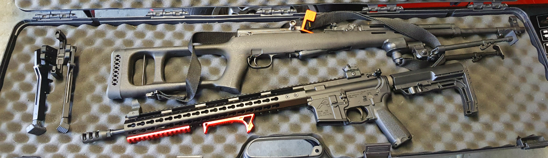 My two rifles for the CNIGC shoot. As you can see, the Protean Innovations bipod is supper easy to slip on and off.